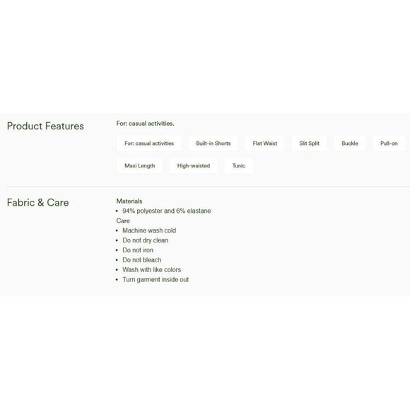 Halara High Waisted Decorative Buckle Split 2-in-1 Maxi Skirt Brown Size XL Reg - Picture 2 of 5